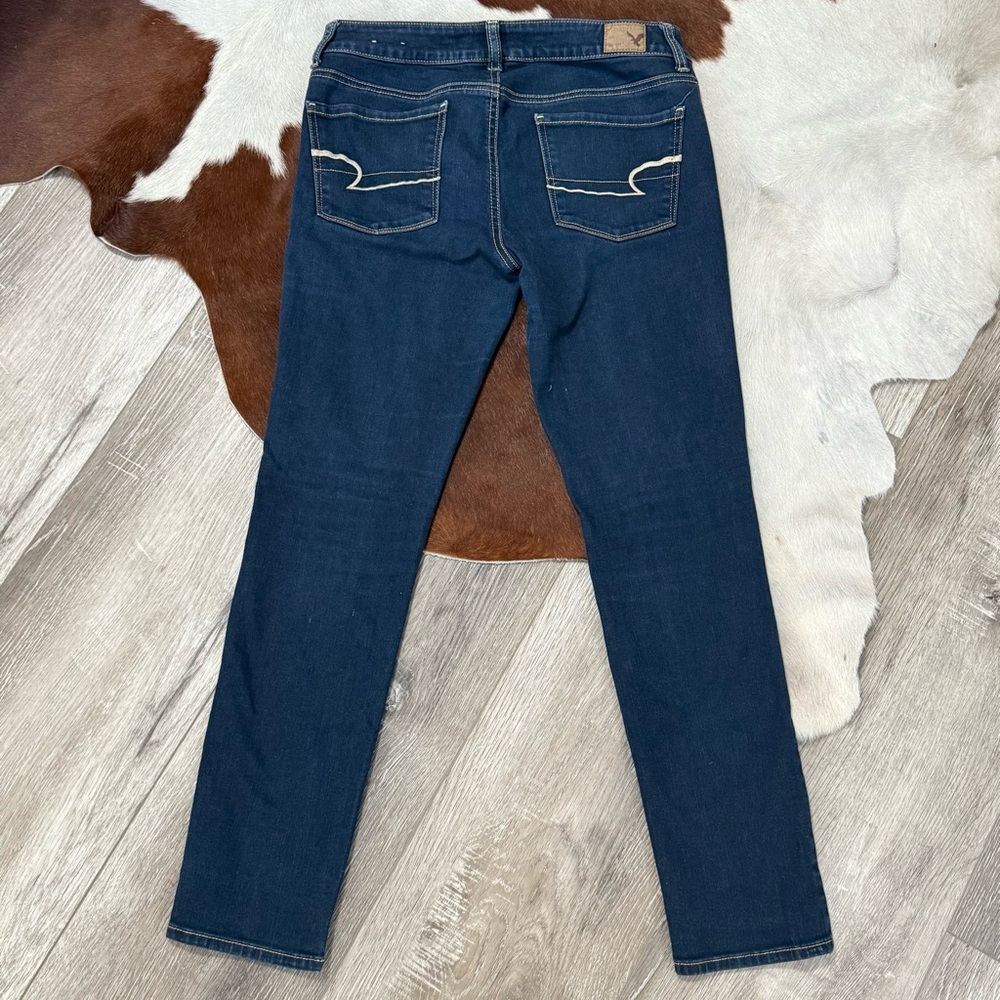 American Eagle Outfitters Women's super stretch Blue Jeans - Picture 4 of 4